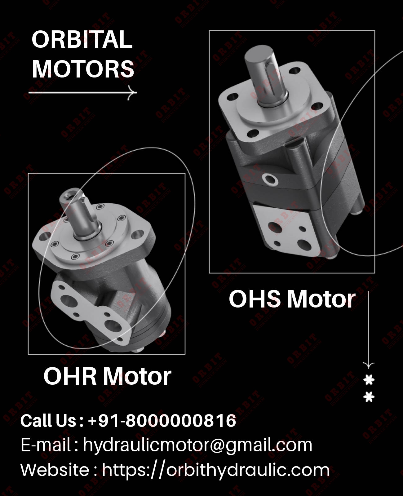 Danfoss OHR Hydraulic Motor In India High Torque Low Speed Orbit OMP OMR OMS OMT OMV OMH OMM Hydraulic Motor