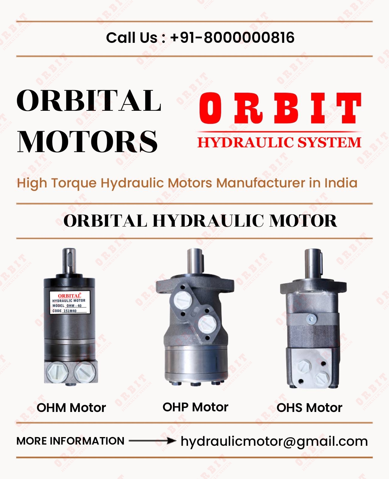 Danfoss OMM Hydraulic Motor In India OMS - 500 151F2358 White Hydraulic Motor